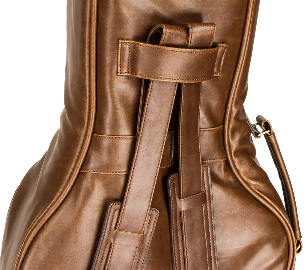 Deluxe Leather Acoustic Dreadnought Guitar Bag – Matt Brown