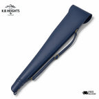 Handcrafted Navy Blue Leather Rifle Case — Premium Gun Slip