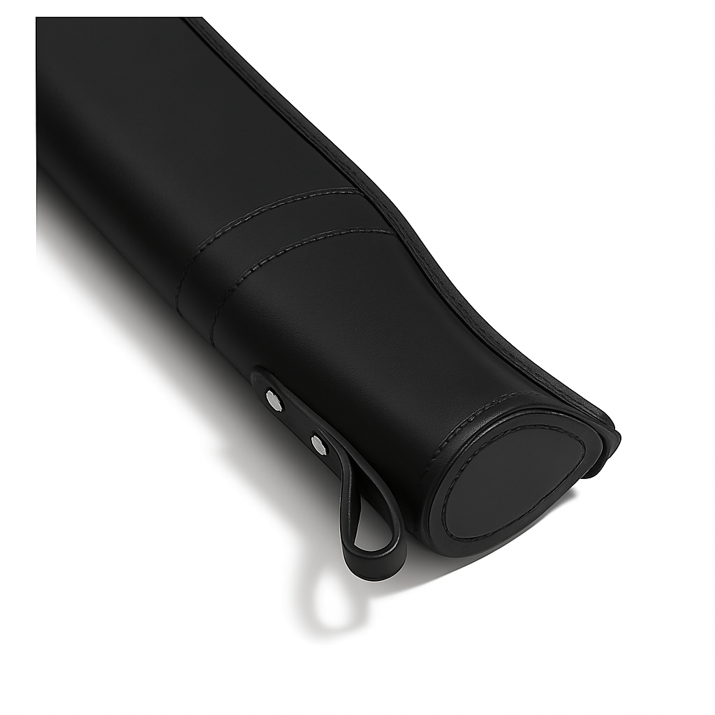 Premium Black Leather Gun Case