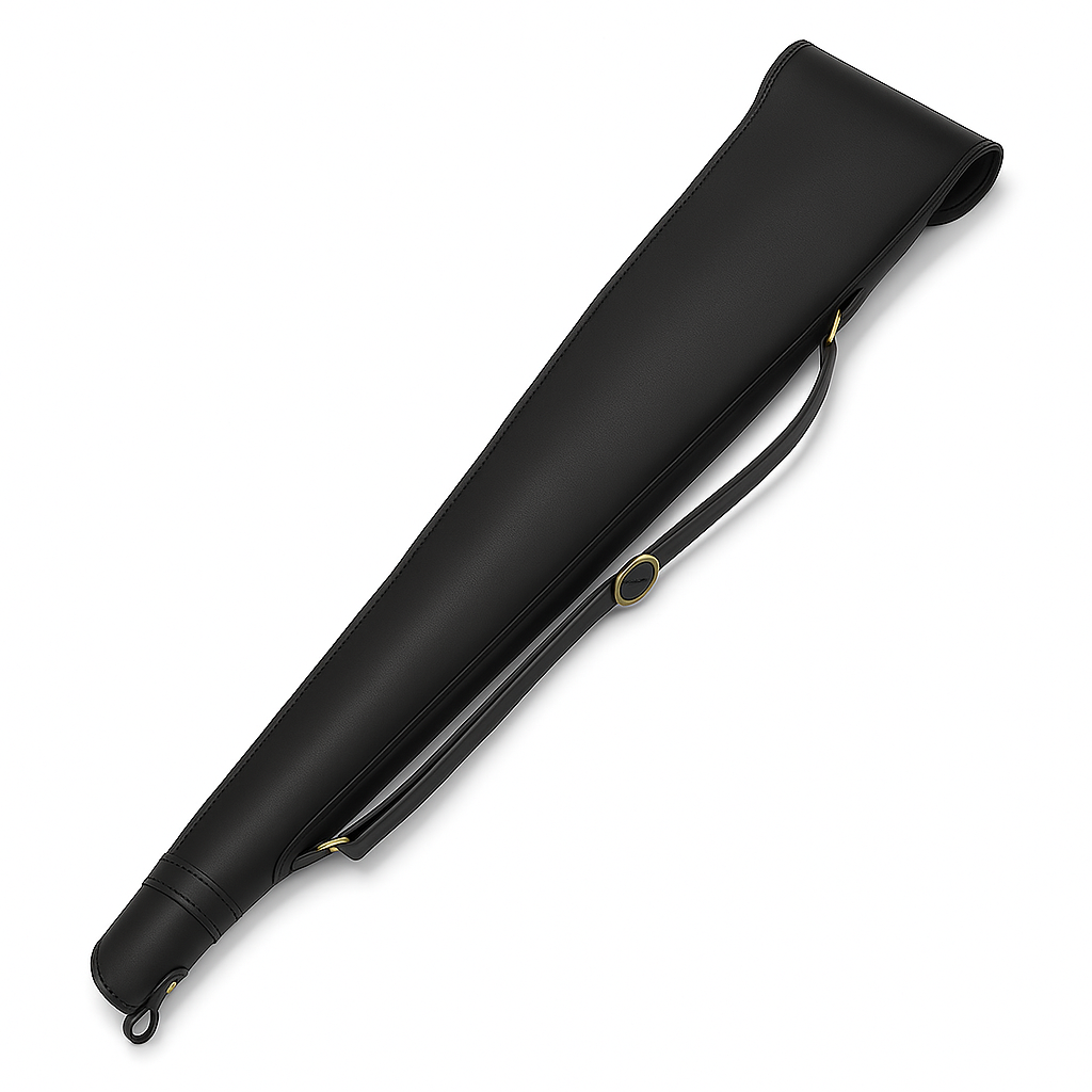 Premium Black Leather Gun Case