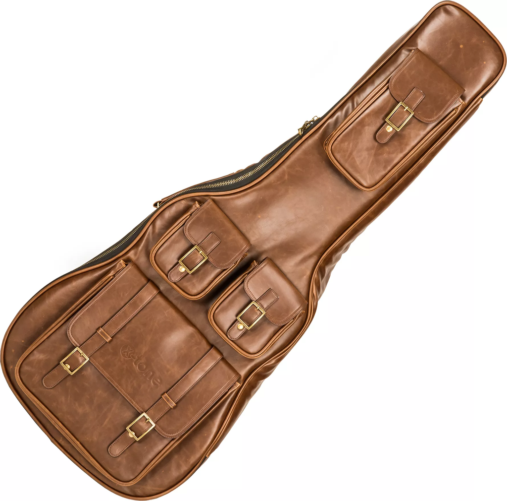 Deluxe Leather Acoustic Dreadnought Guitar Bag – Matt Brown