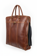 Premium Leather Suit Carrier